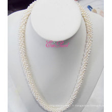 Collier de perles de riz à la mode 65 cm